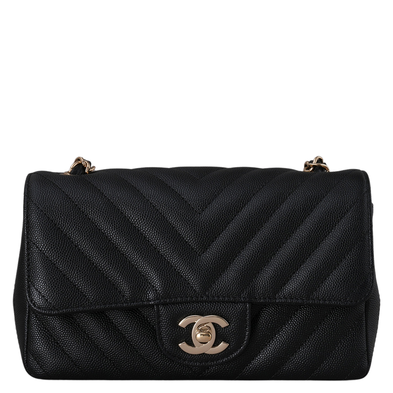 CHANEL(USED)샤넬 캐비어 쉐브론 클래식 뉴미니 크로스백