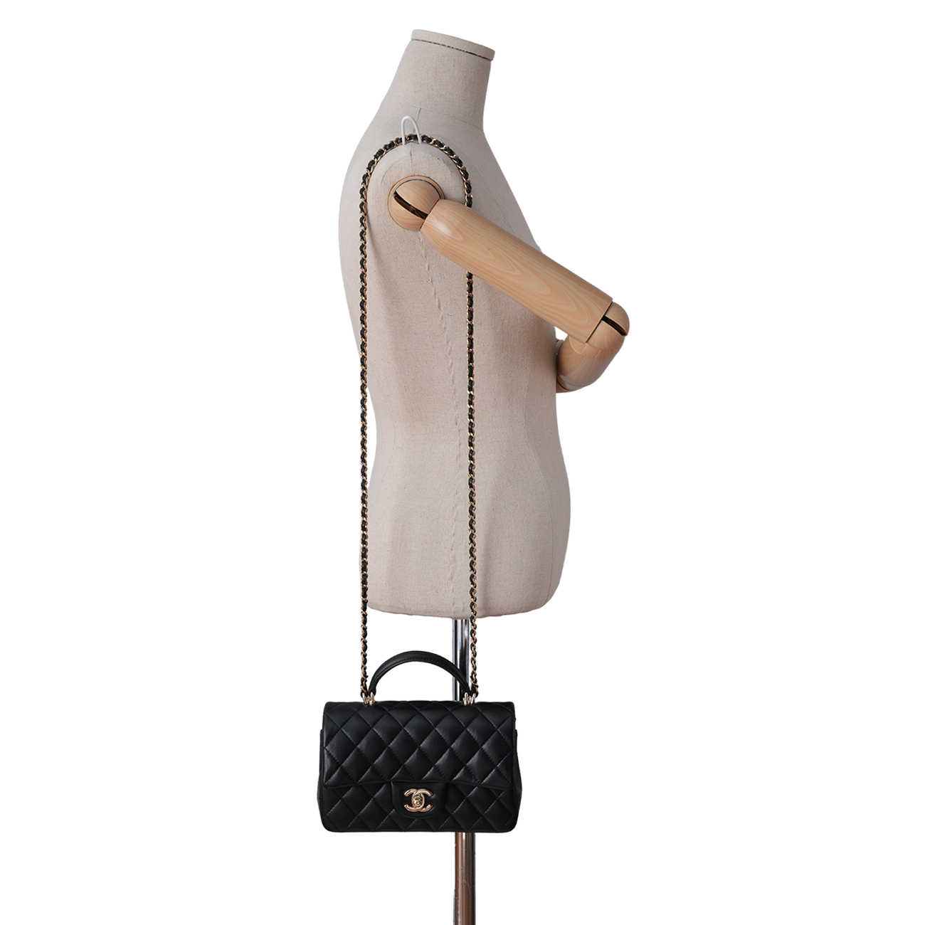 CHANEL(USED)샤넬 클래식 뉴미니 탑핸들