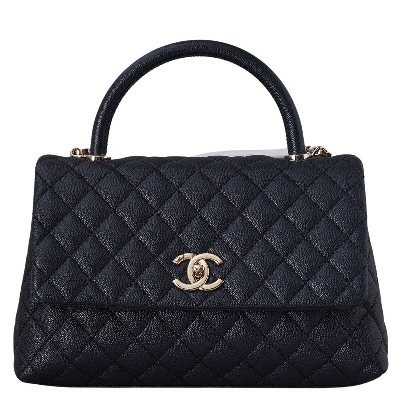 CHANEL(USED)샤넬 캐비어 코코핸들 미듐