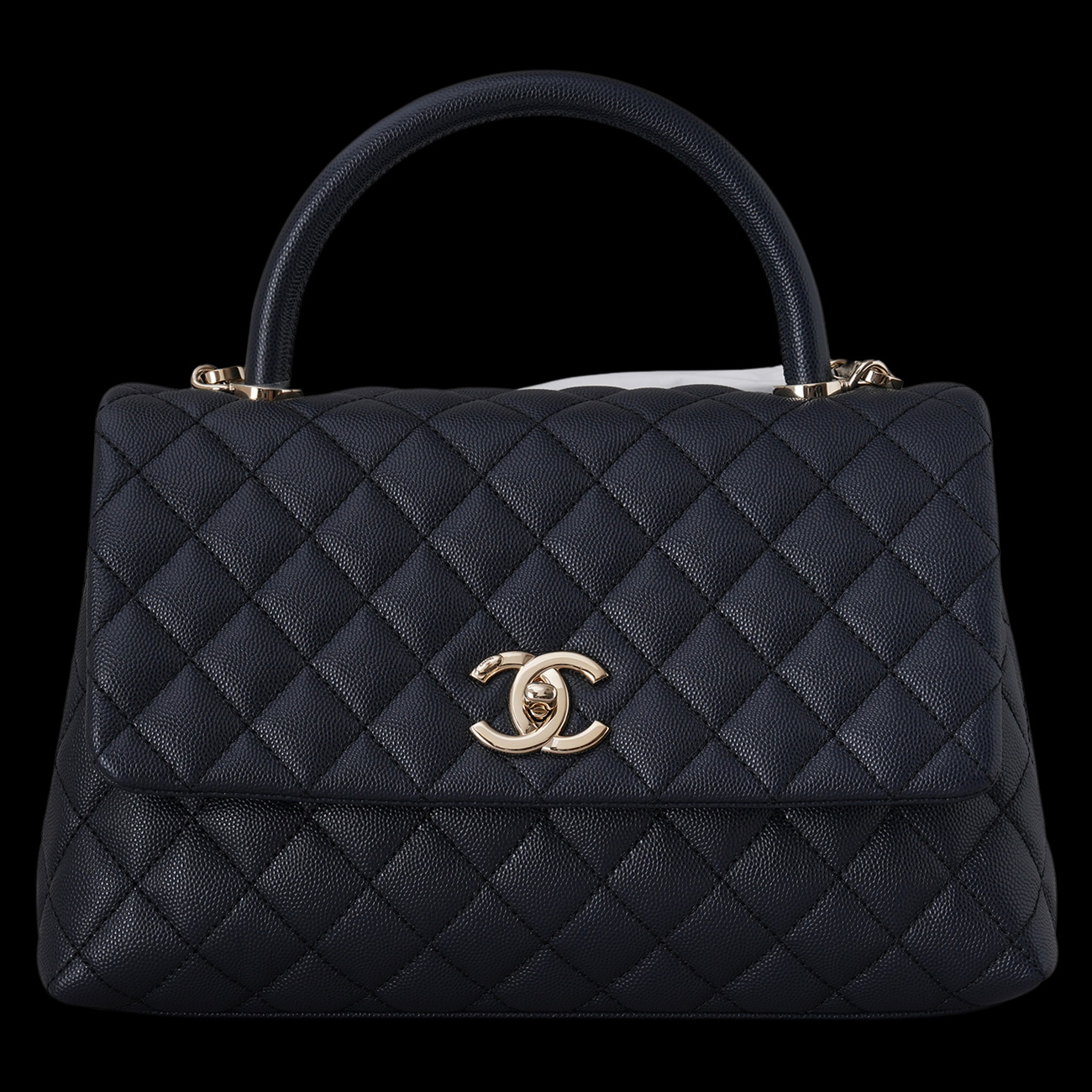CHANEL(USED)샤넬 캐비어 코코핸들 미듐
