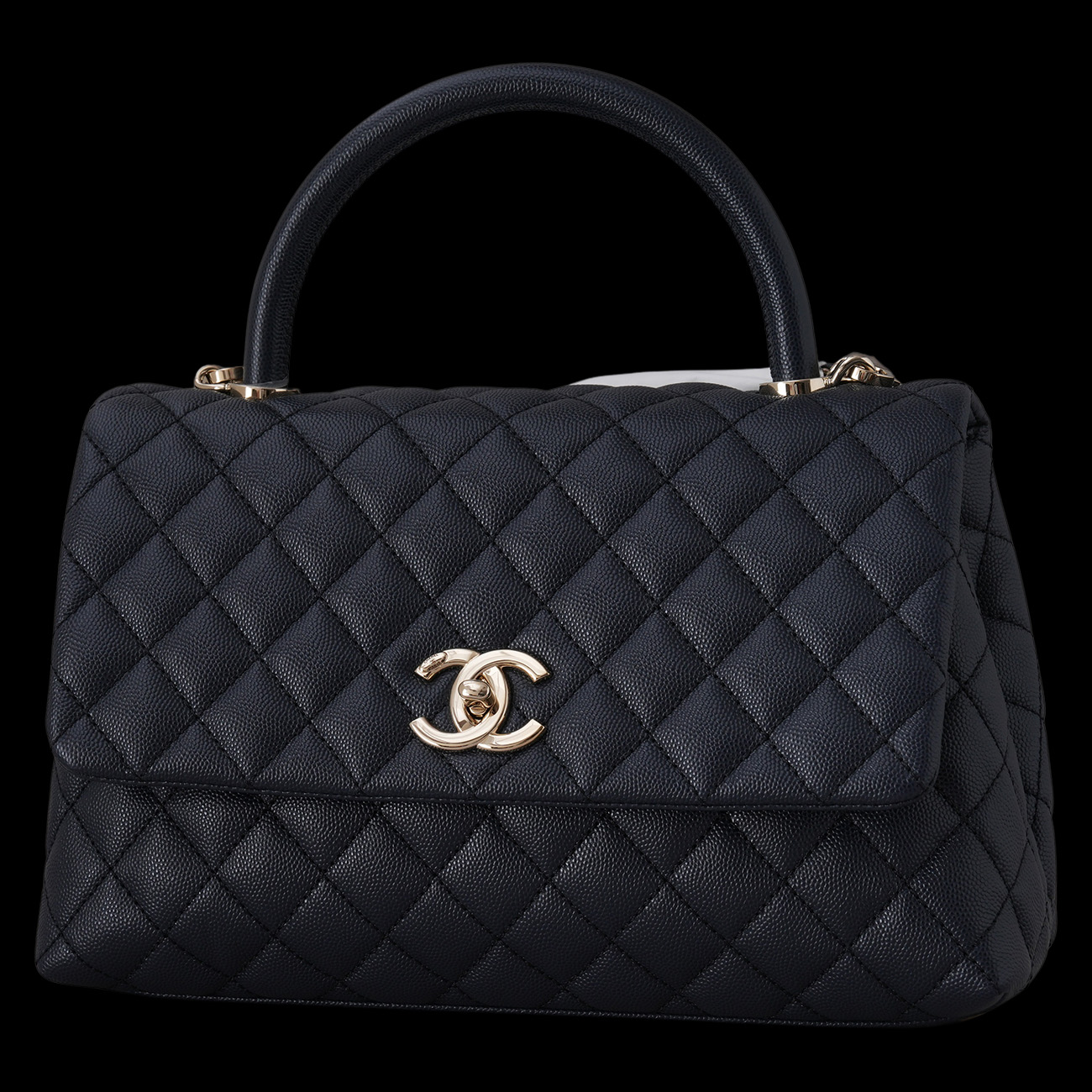 CHANEL(USED)샤넬 캐비어 코코핸들 미듐