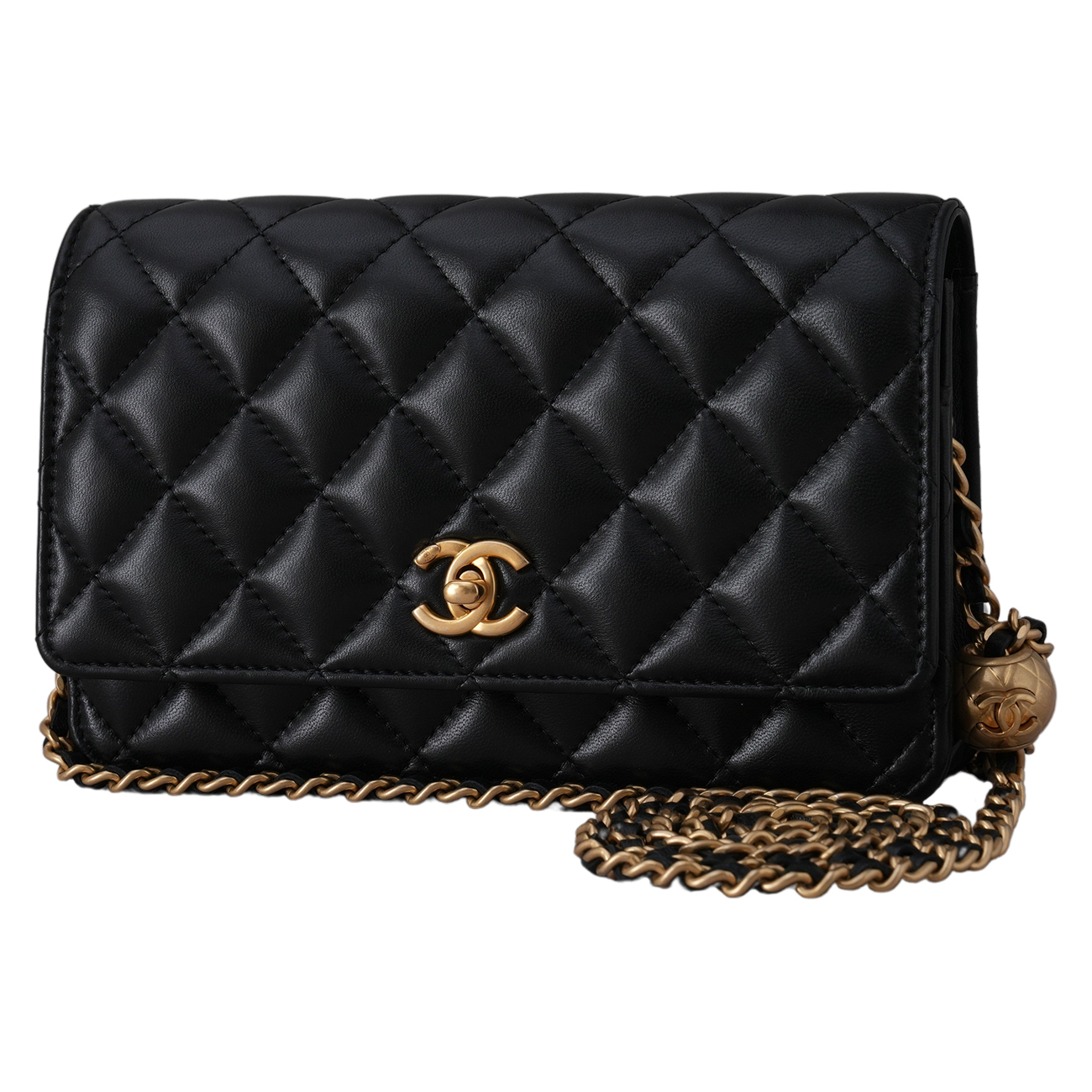 CHANEL(USED)샤넬 AP1450 램스킨 골든볼 WOC