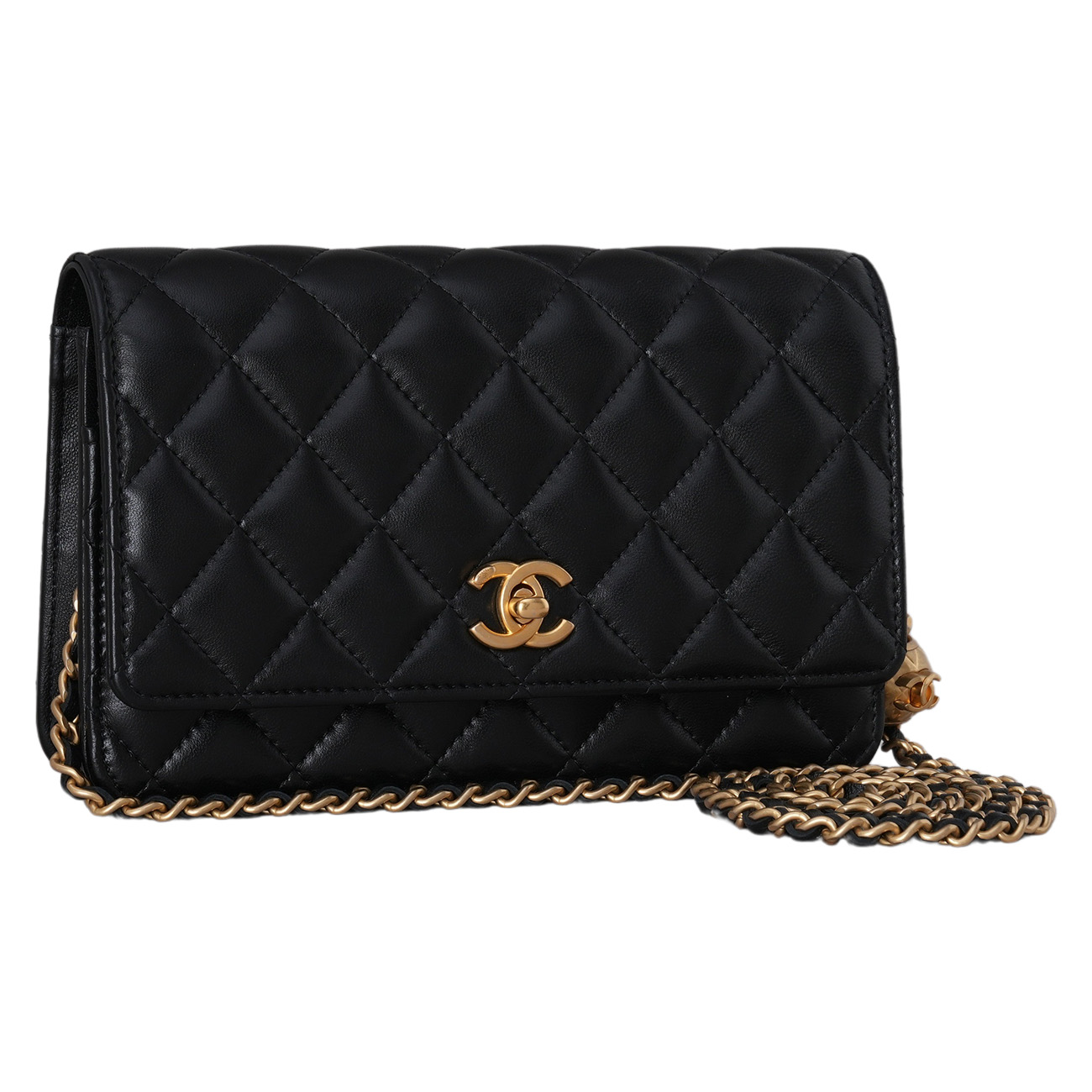 CHANEL(USED)샤넬 AP1450 램스킨 골든볼 WOC