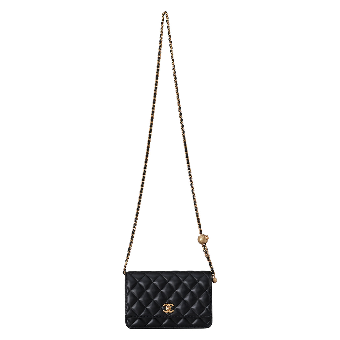 CHANEL(USED)샤넬 AP1450 램스킨 골든볼 WOC