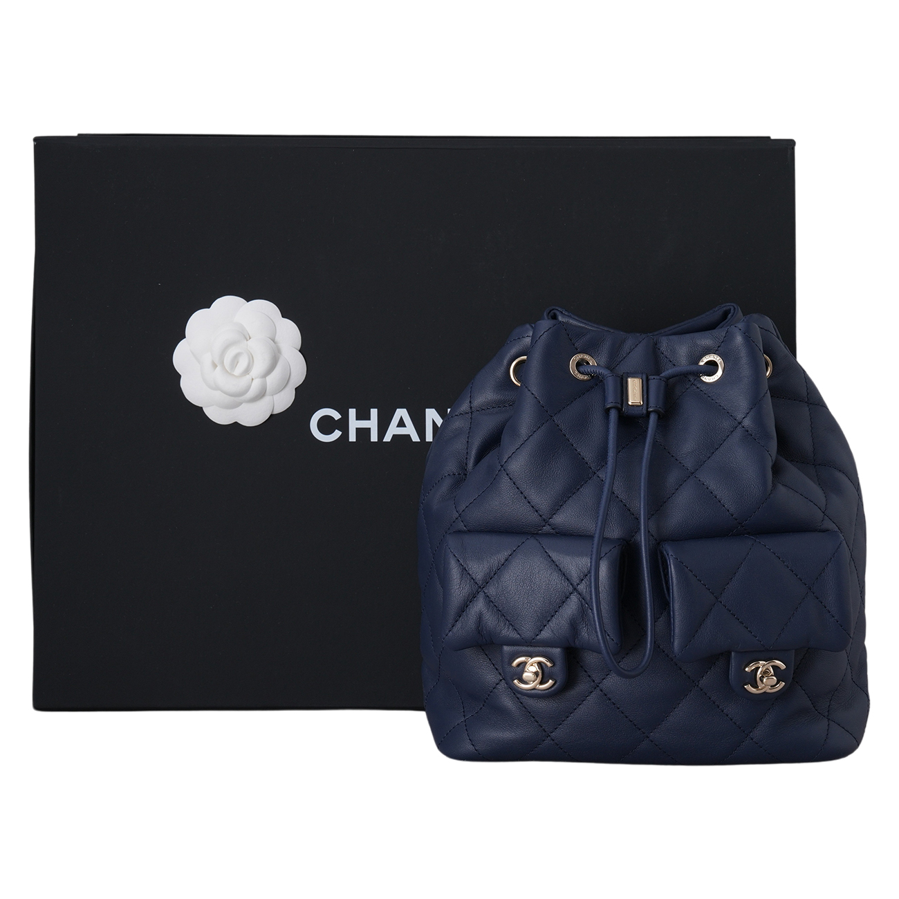 CHANEL(USED)샤넬 AS4342 투 포켓 드로스트링 백팩