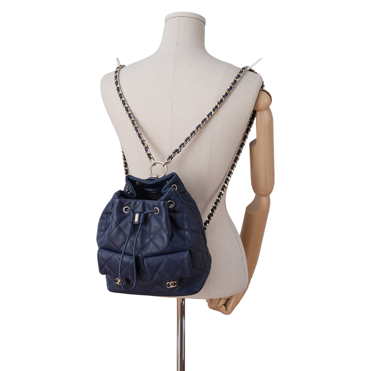 CHANEL(USED)샤넬 AS4342 투 포켓 드로스트링 백팩