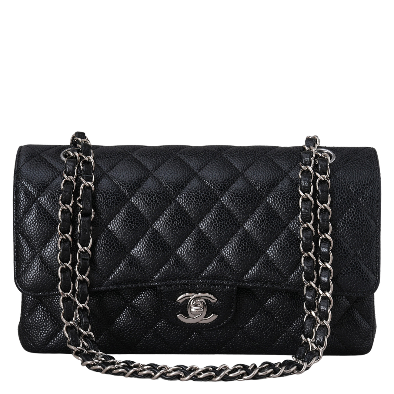 CHANEL(USED)샤넬 캐비어 클래식 미듐 플랩백