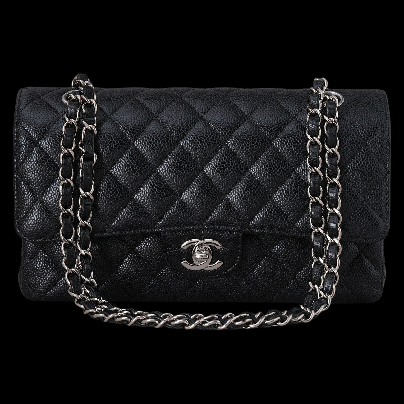 CHANEL(USED)샤넬 캐비어 클래식 미듐 플랩백