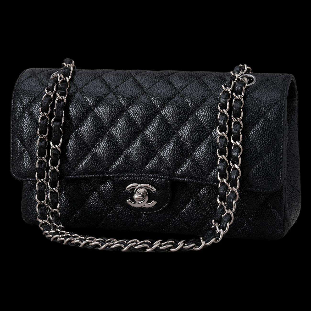 CHANEL(USED)샤넬 캐비어 클래식 미듐 플랩백