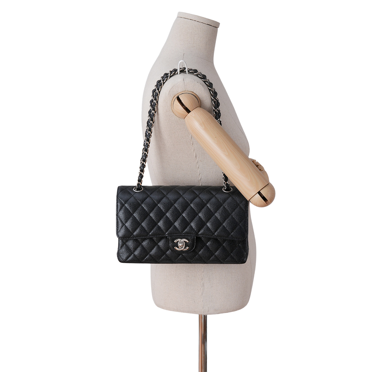CHANEL(USED)샤넬 캐비어 클래식 미듐 플랩백