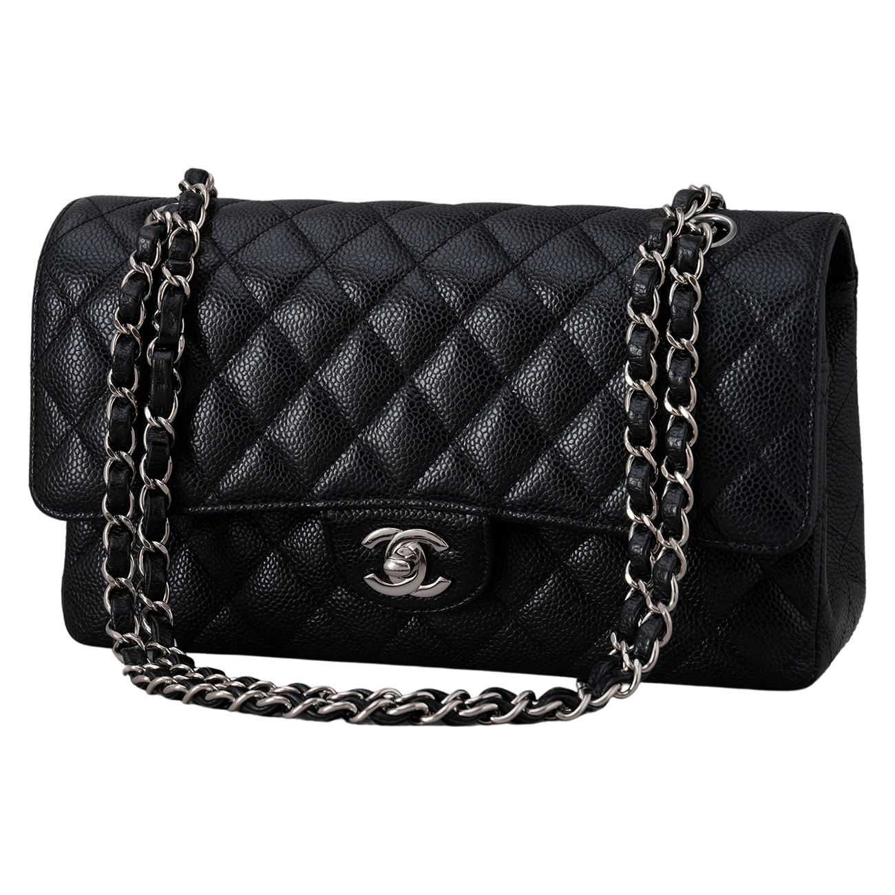 CHANEL(USED)샤넬 캐비어 클래식 미듐 플랩백