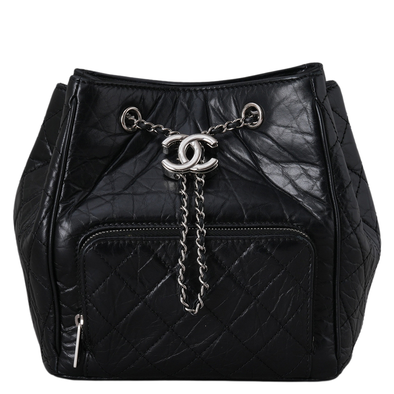 CHANEL(USED)샤넬 A57818 드로스트링 버킷백 블랙