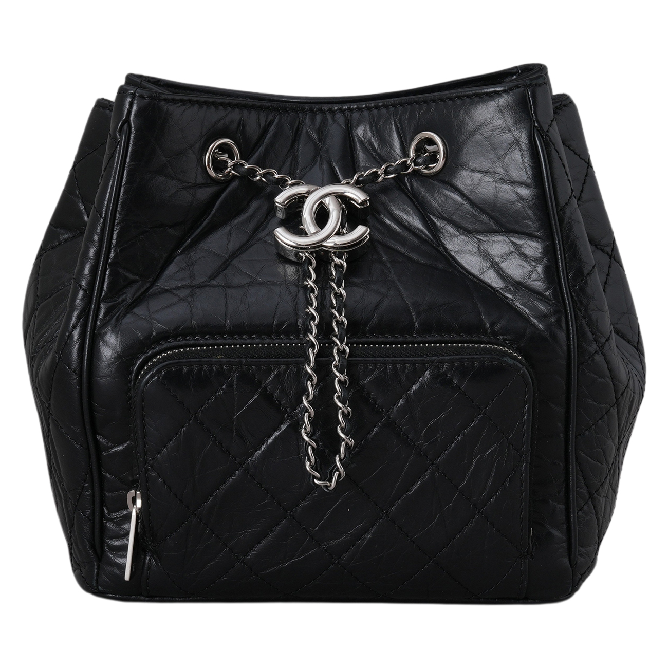 CHANEL(USED)샤넬 A57818 드로스트링 버킷백 블랙