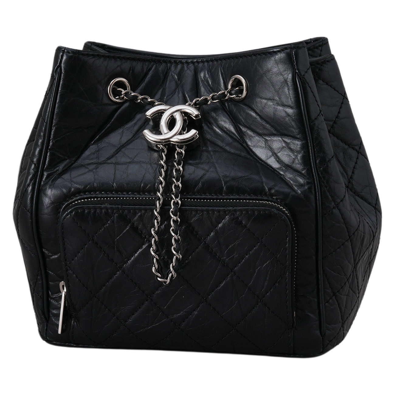 CHANEL(USED)샤넬 A57818 드로스트링 버킷백 블랙