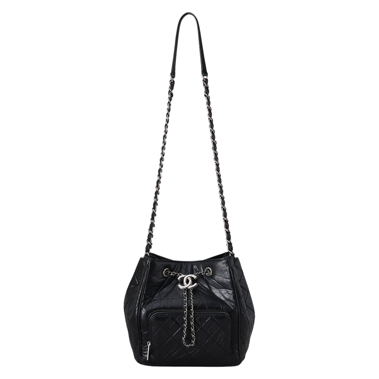 CHANEL(USED)샤넬 A57818 드로스트링 버킷백 블랙