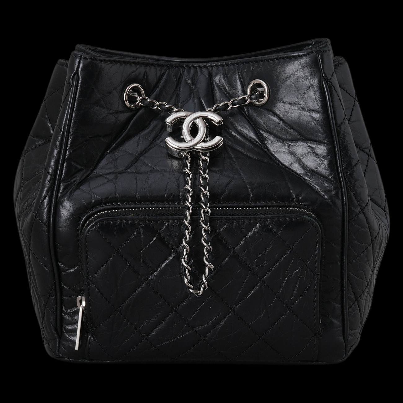 CHANEL(USED)샤넬 A57818 드로스트링 버킷백 블랙
