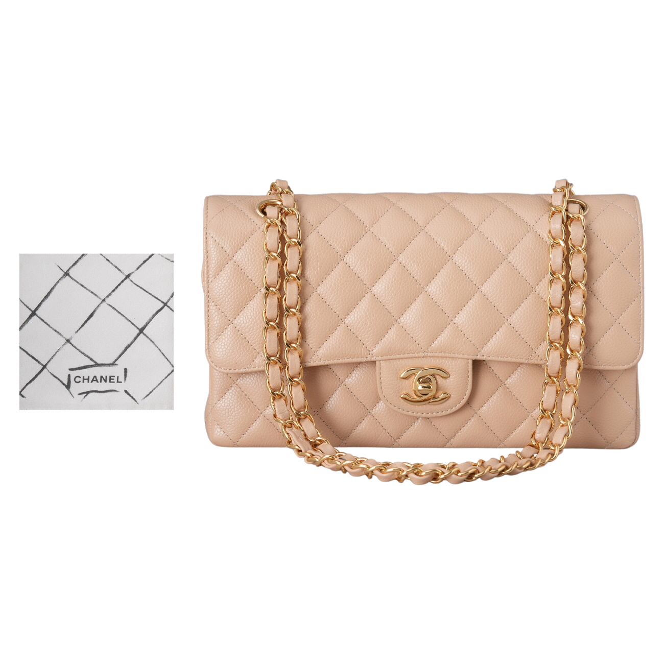 CHANEL(USED)샤넬 캐비어 클래식 미듐 플랩백