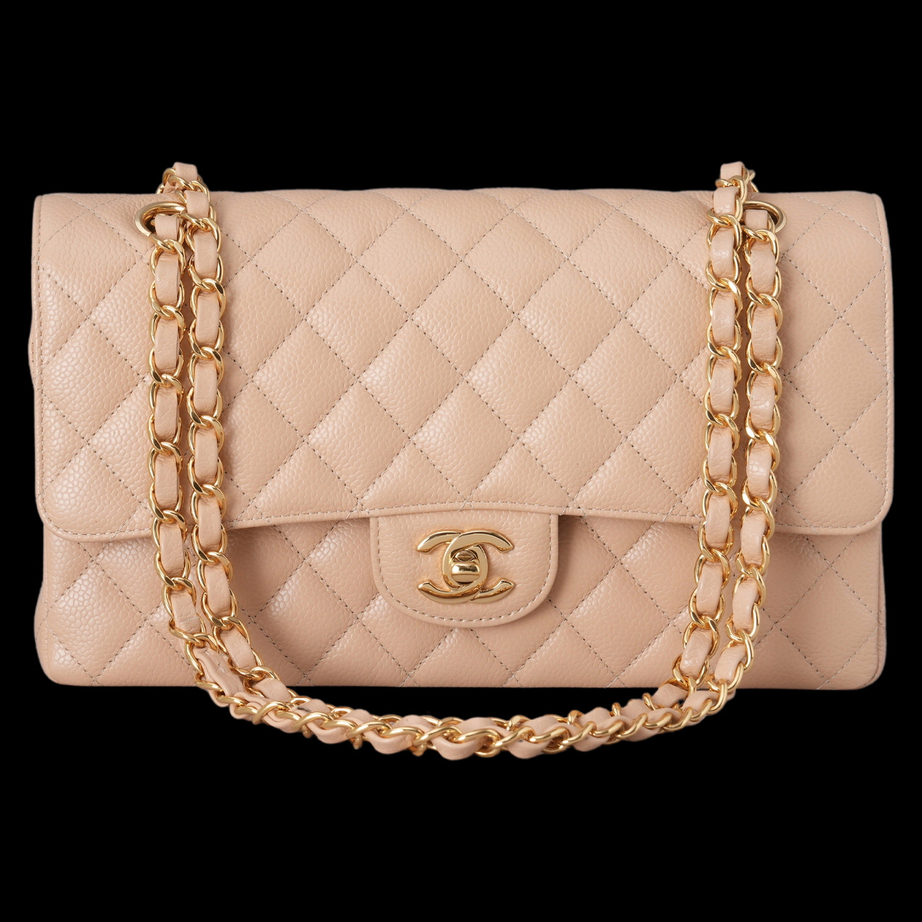 CHANEL(USED)샤넬 캐비어 클래식 미듐 플랩백