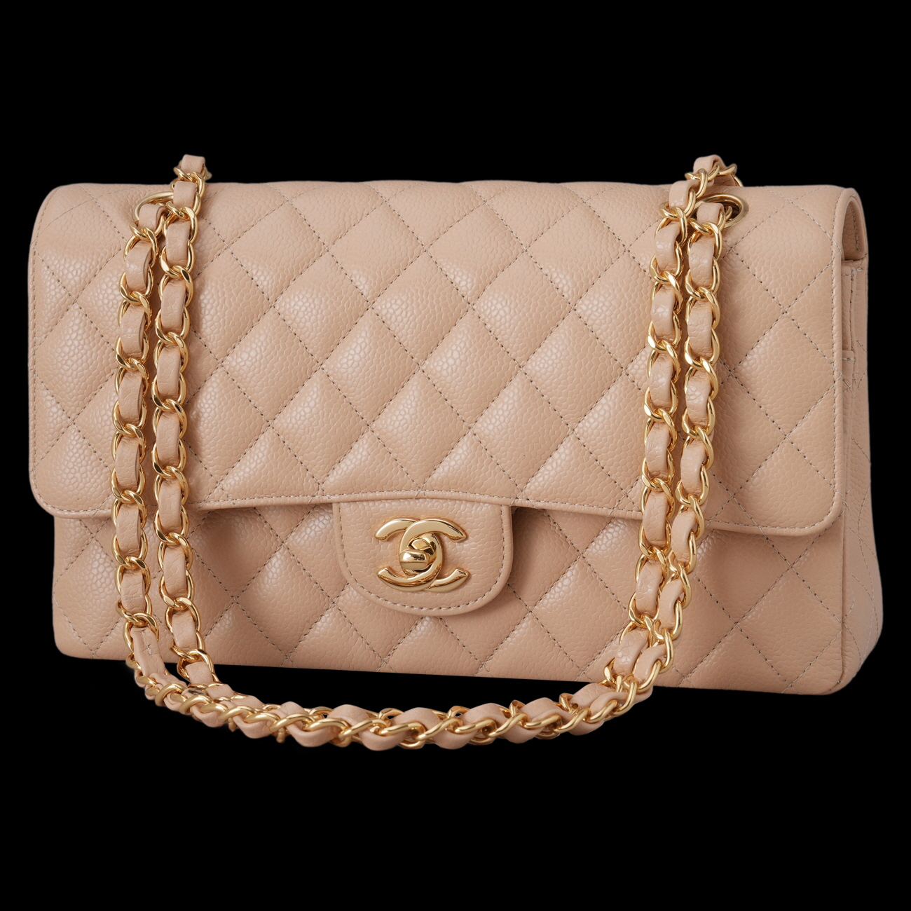 CHANEL(USED)샤넬 캐비어 클래식 미듐 플랩백