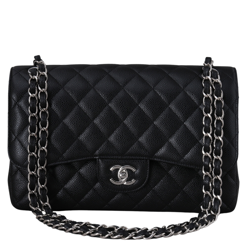 CHANEL(USED)샤넬 A58600 캐비어 클래식 라지 플랩백