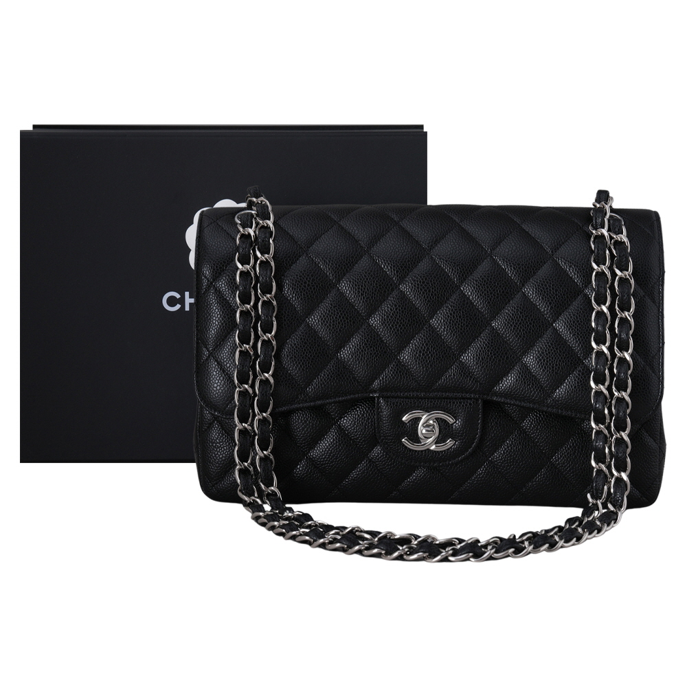 CHANEL(USED)샤넬 A58600 캐비어 클래식 라지 플랩백