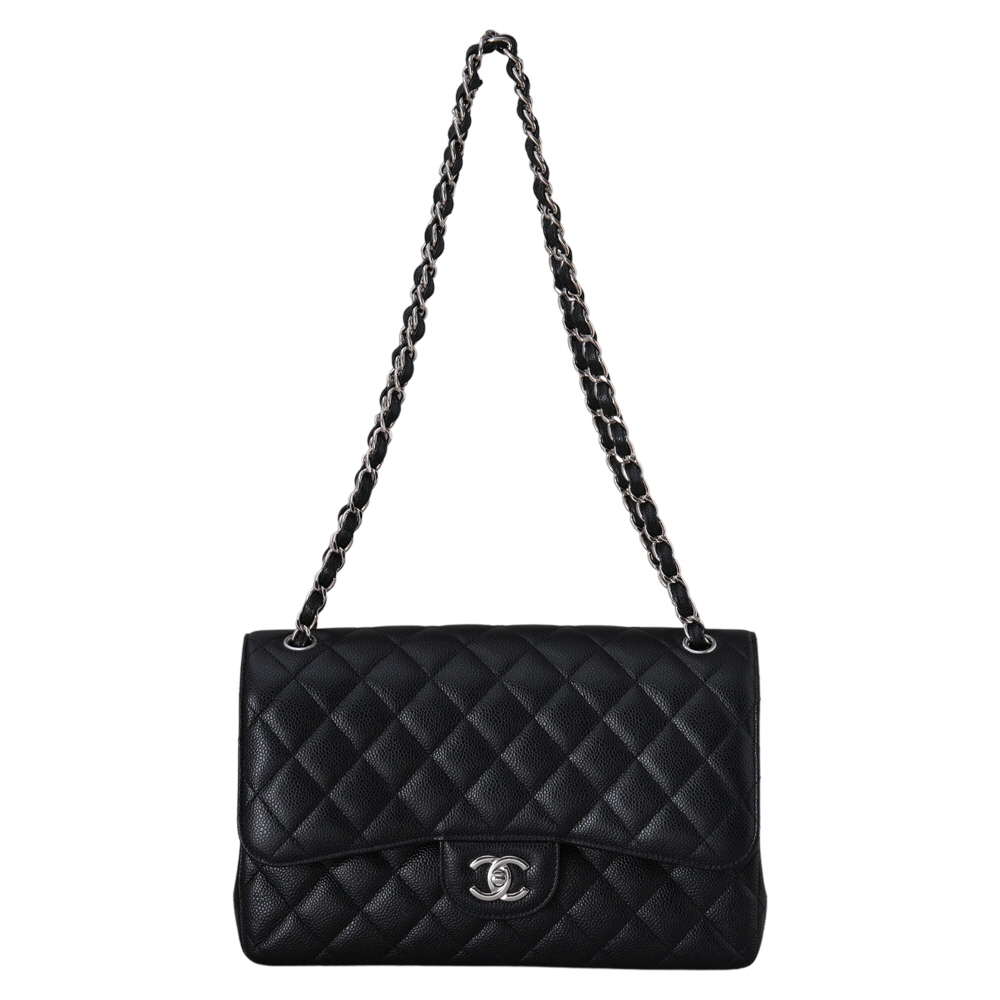 CHANEL(USED)샤넬 A58600 캐비어 클래식 라지 플랩백
