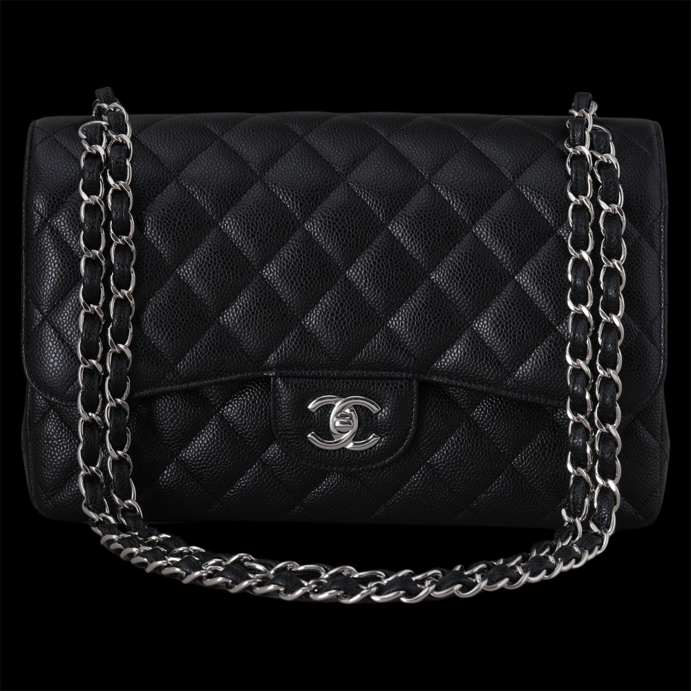 CHANEL(USED)샤넬 A58600 캐비어 클래식 라지 플랩백