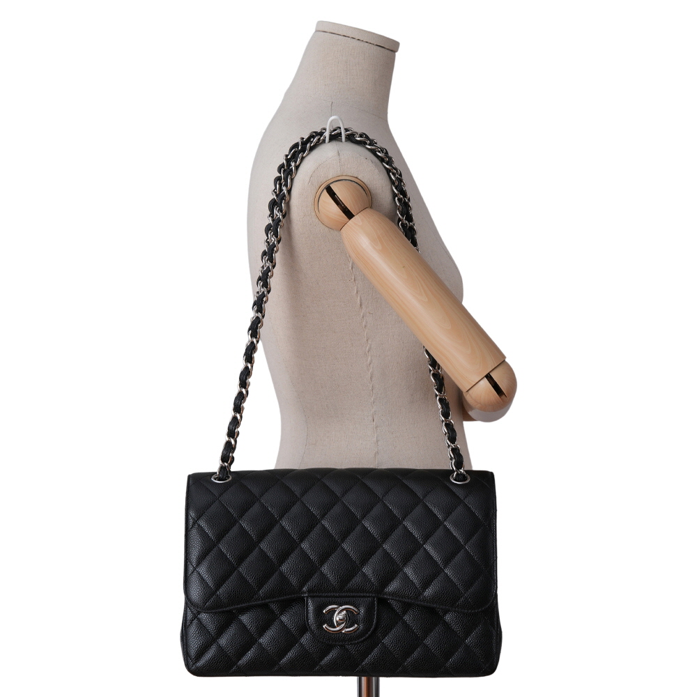 CHANEL(USED)샤넬 A58600 캐비어 클래식 라지 플랩백