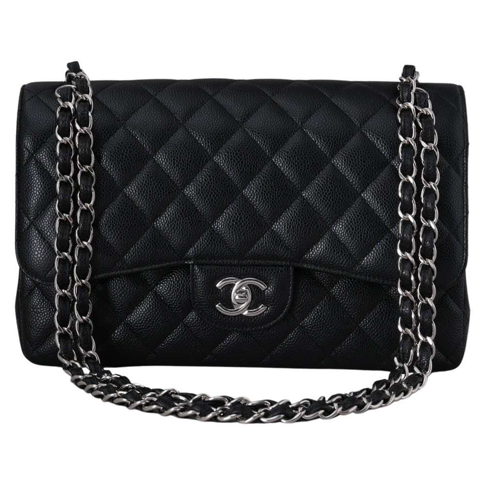 CHANEL(USED)샤넬 A58600 캐비어 클래식 라지 플랩백