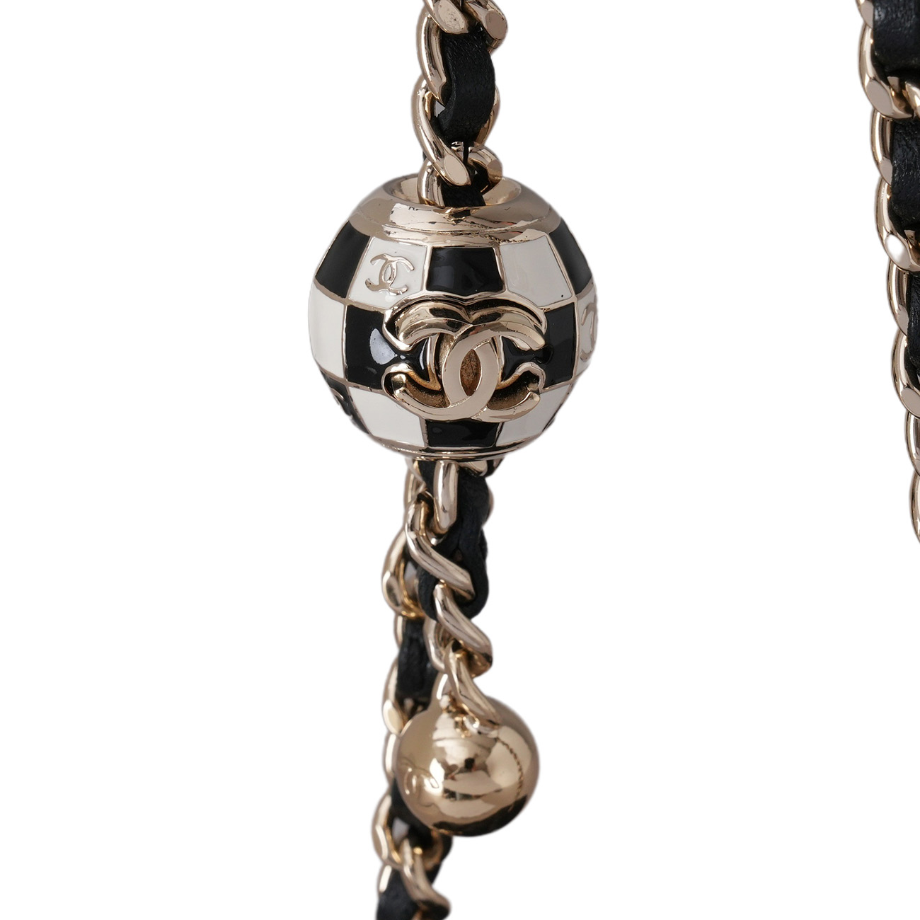CHANEL(USED)샤넬 AP1447 램스킨 정사각 베니티 체크볼