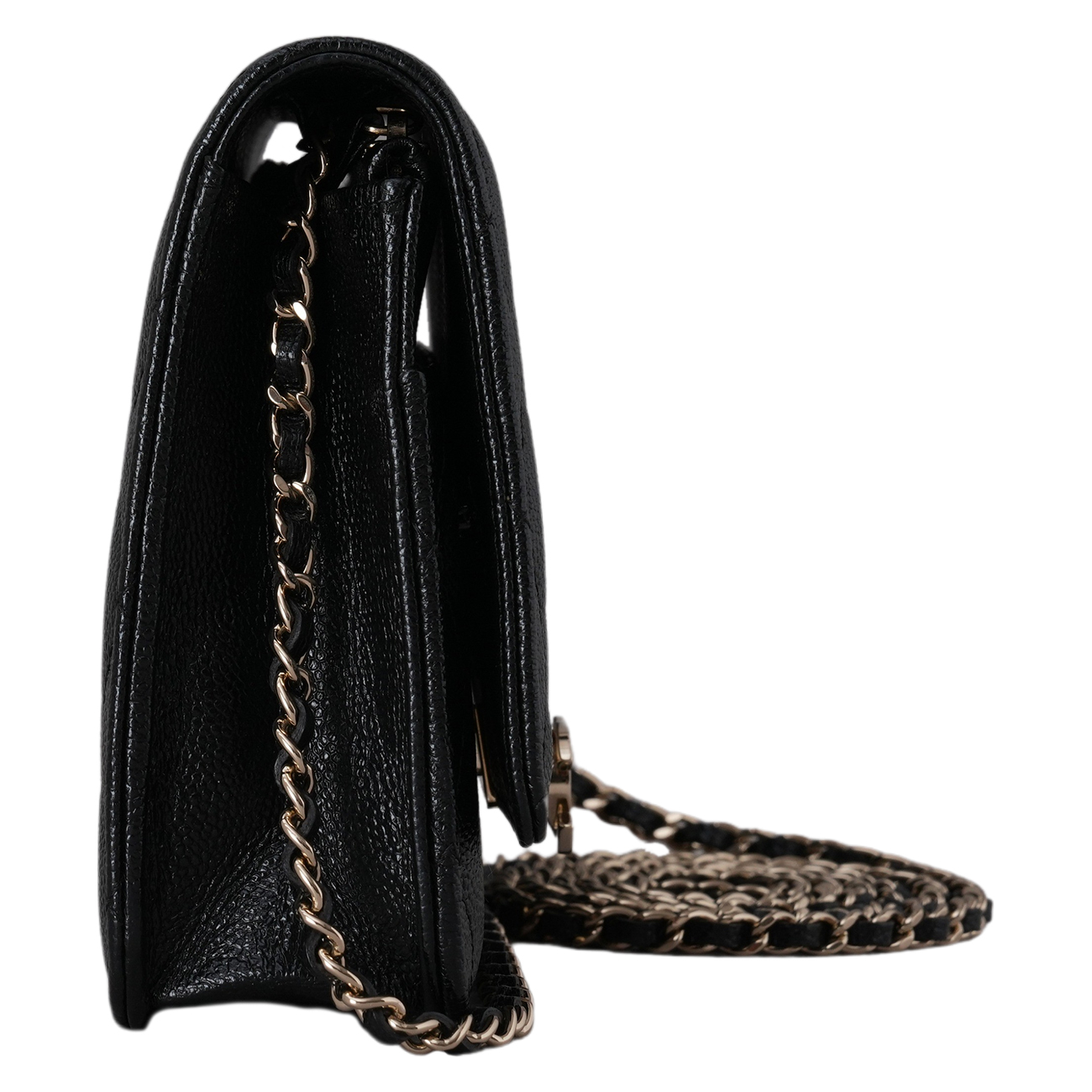 CHANEL(USED)샤넬 A80766 시즌 캐비어 CC로고 WOC