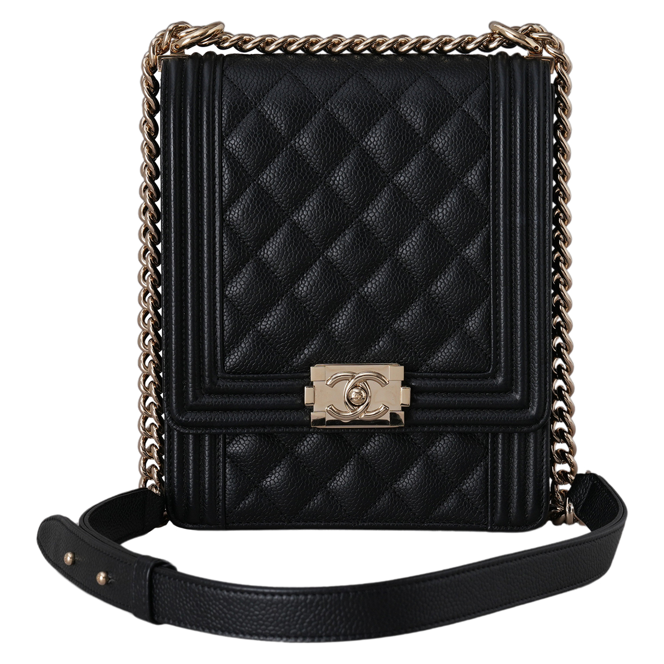 CHANEL(USED)샤넬 캐비어 보이샤넬 사첼백
