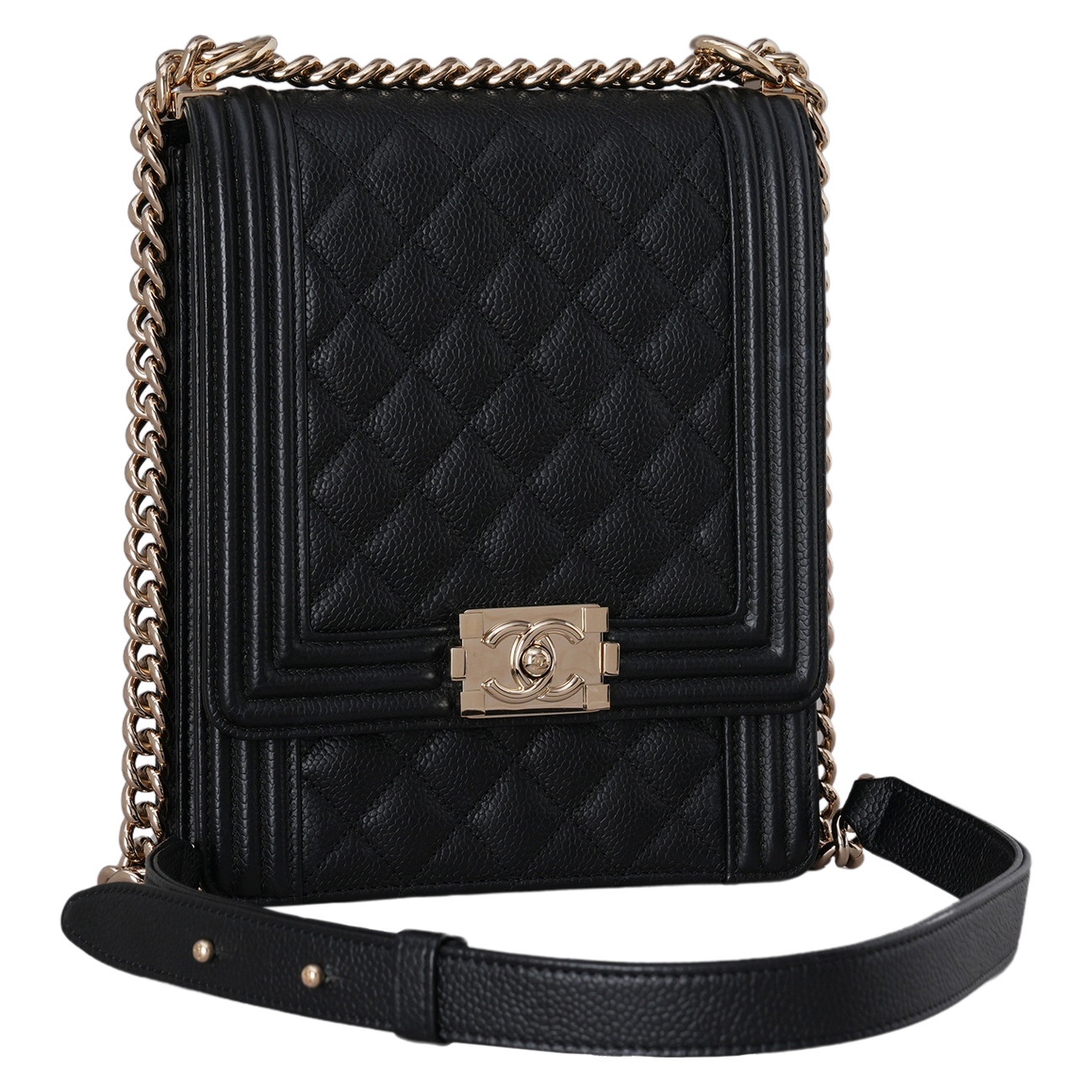 CHANEL(USED)샤넬 캐비어 보이샤넬 사첼백