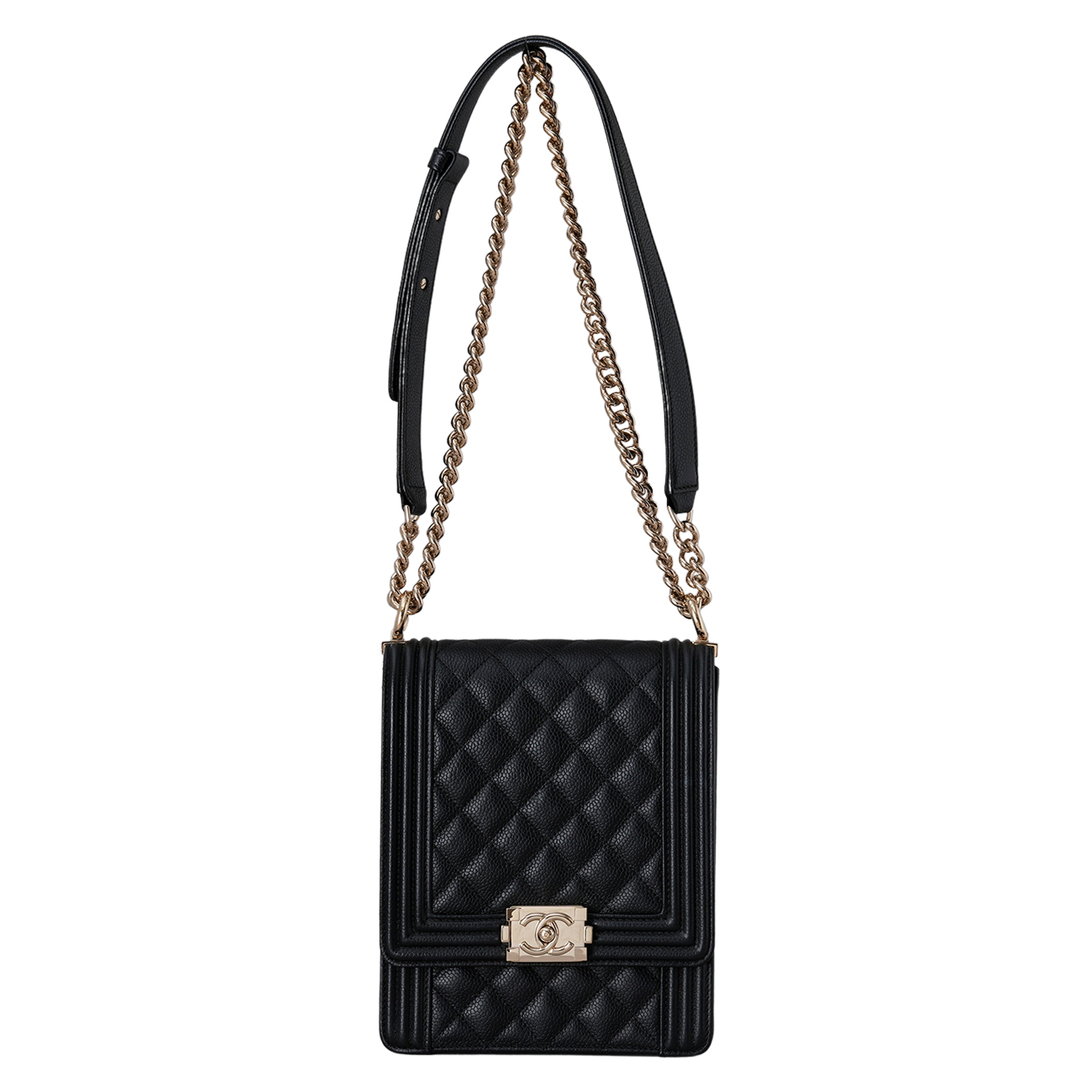 CHANEL(USED)샤넬 캐비어 보이샤넬 사첼백