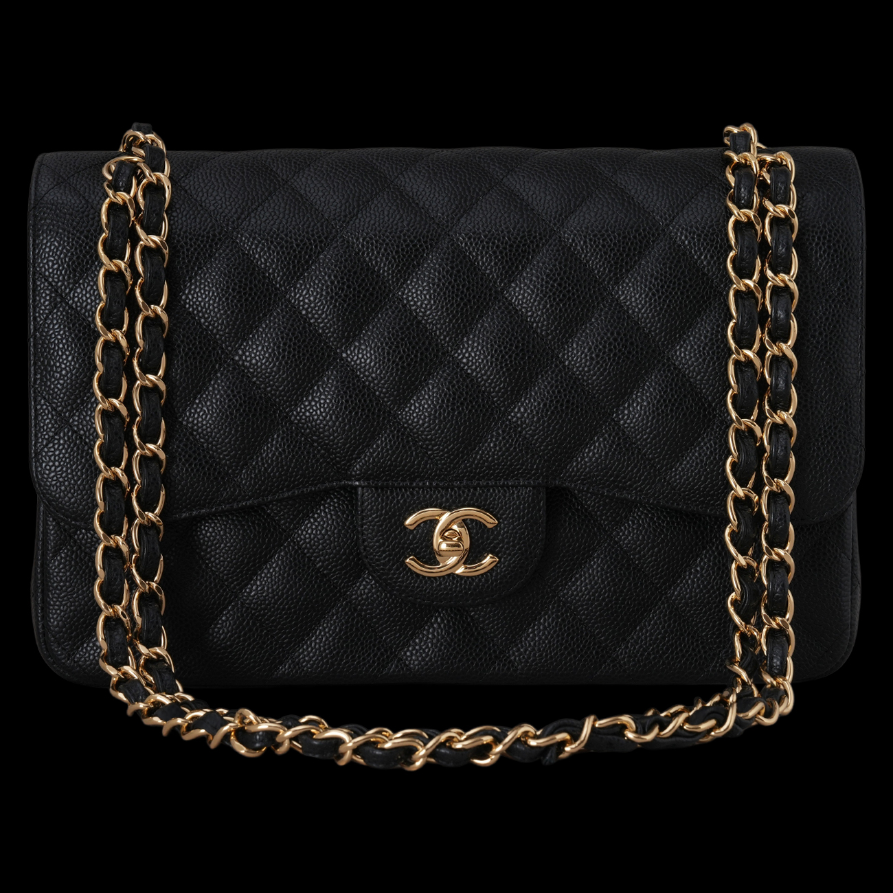 CHANEL(USED)샤넬 캐비어 클래식 점보 플랩백