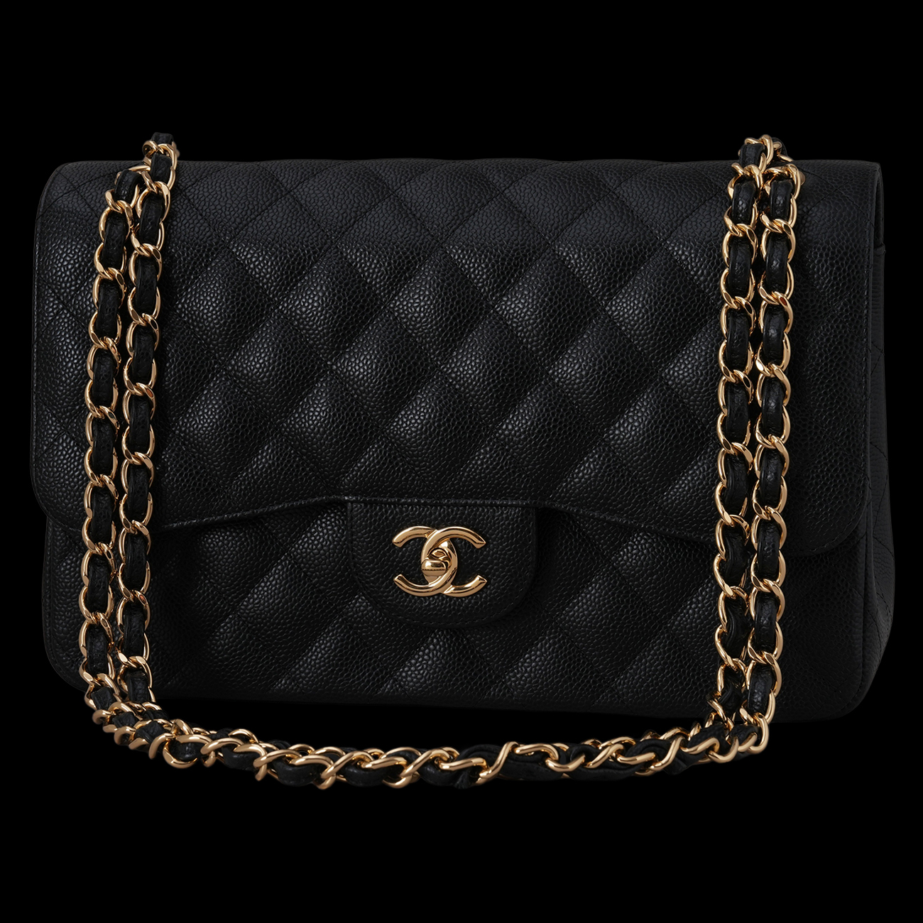 CHANEL(USED)샤넬 캐비어 클래식 점보 플랩백