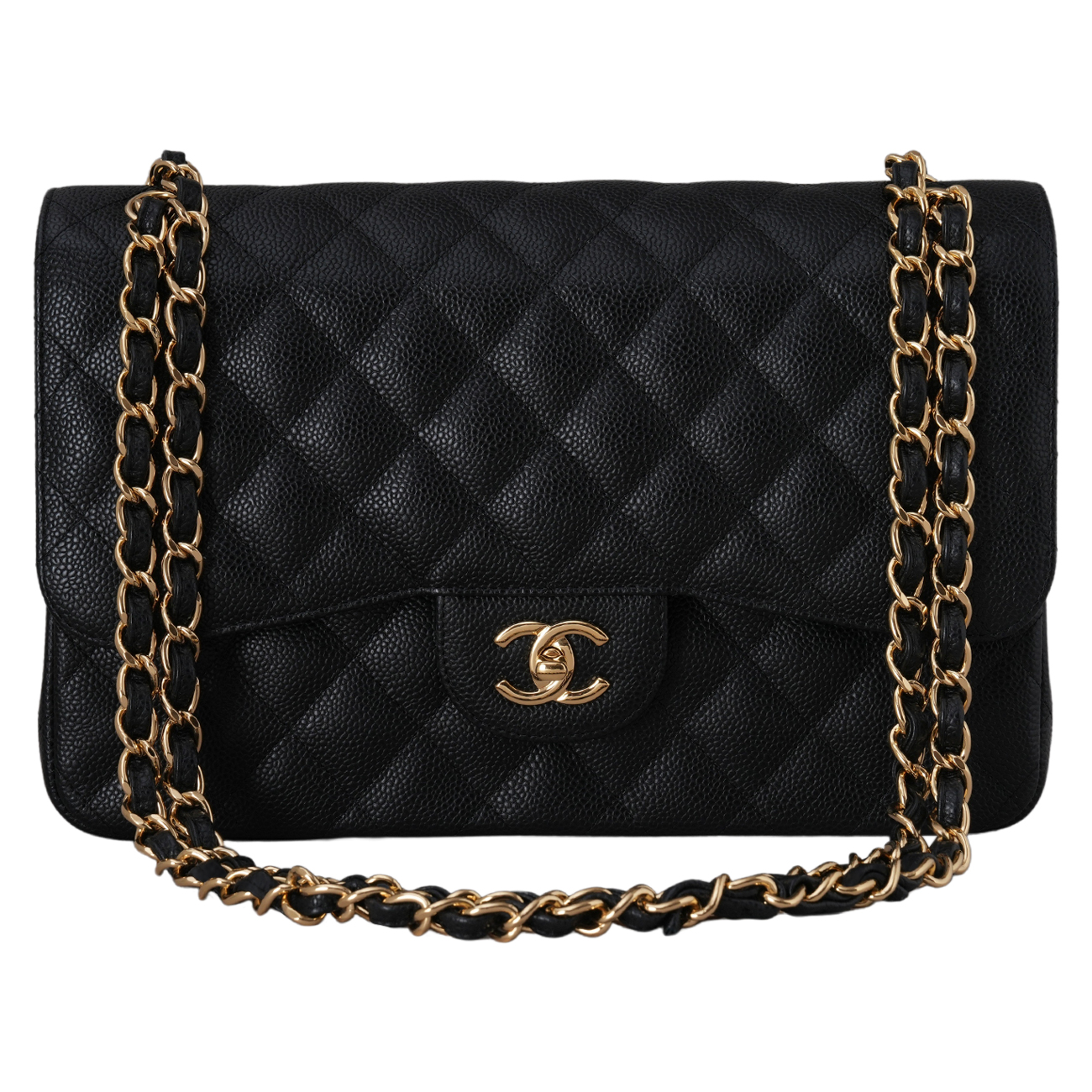 CHANEL(USED)샤넬 캐비어 클래식 점보 플랩백