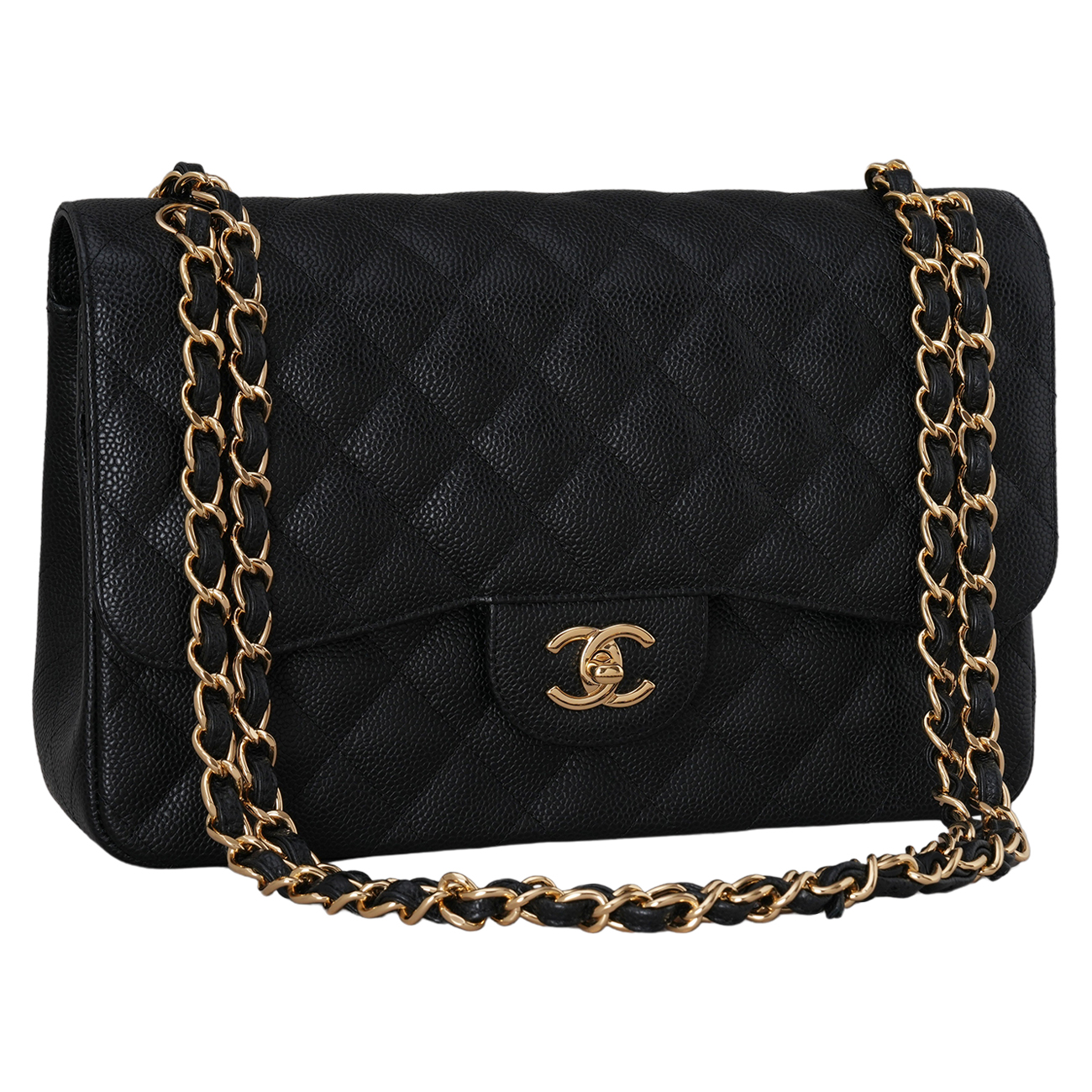 CHANEL(USED)샤넬 캐비어 클래식 점보 플랩백