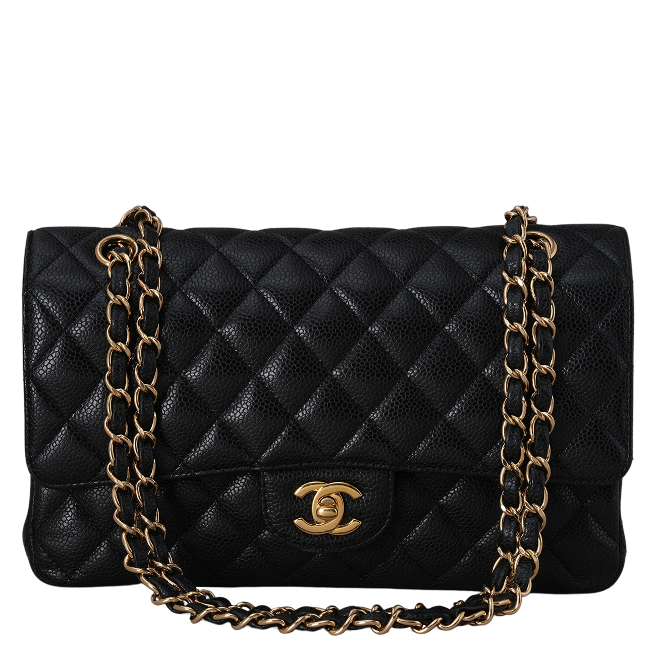 CHANEL(USED)샤넬 캐비어 클래식 미듐 플랩백
