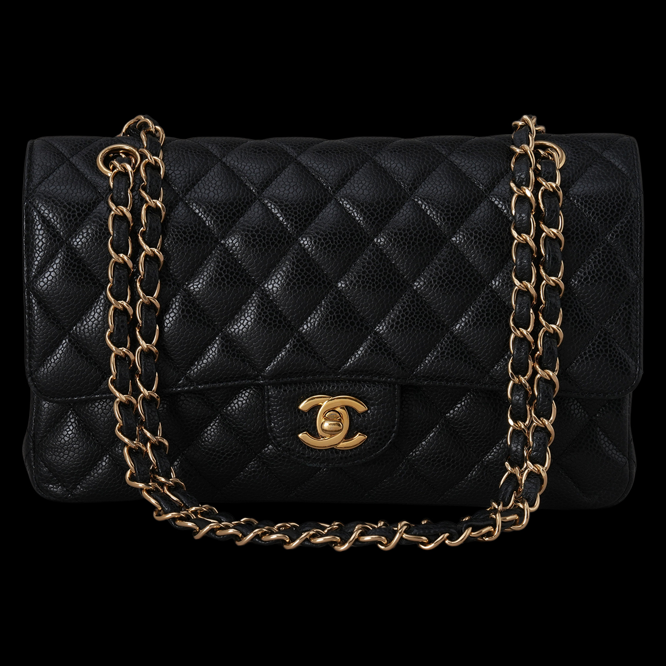 CHANEL(USED)샤넬 캐비어 클래식 미듐 플랩백