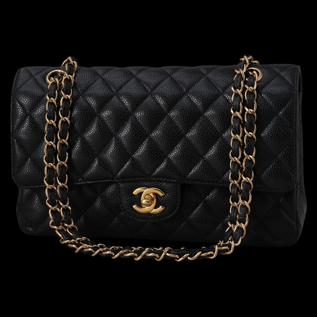 CHANEL(USED)샤넬 캐비어 클래식 미듐 플랩백