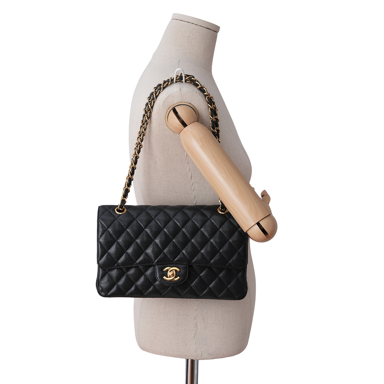 CHANEL(USED)샤넬 캐비어 클래식 미듐 플랩백