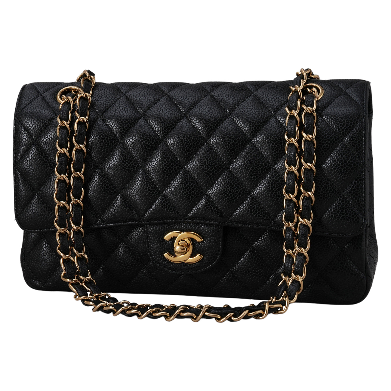CHANEL(USED)샤넬 캐비어 클래식 미듐 플랩백