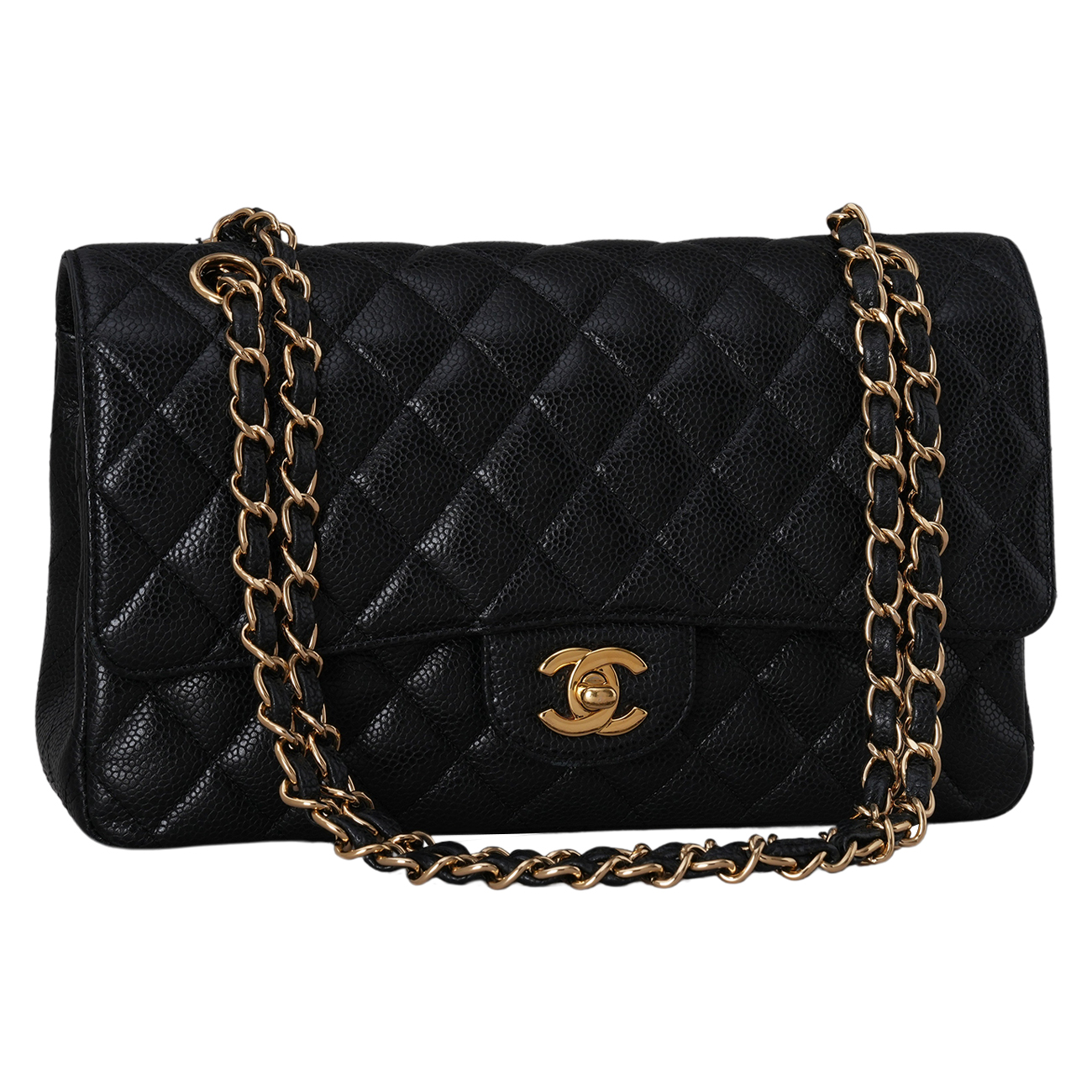 CHANEL(USED)샤넬 캐비어 클래식 미듐 플랩백