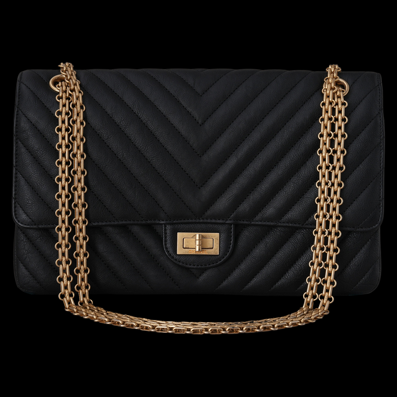 CHANEL(USED)샤넬 2.55 빈티지 쉐브론 클래식27.5