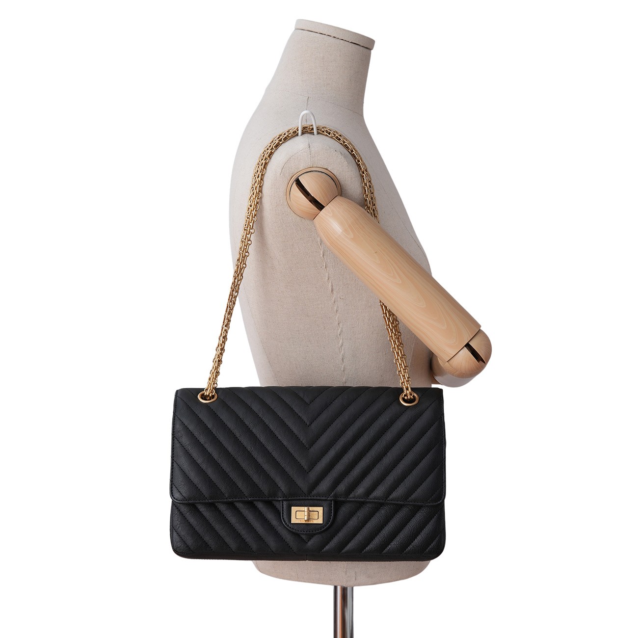 CHANEL(USED)샤넬 2.55 빈티지 쉐브론 클래식27.5