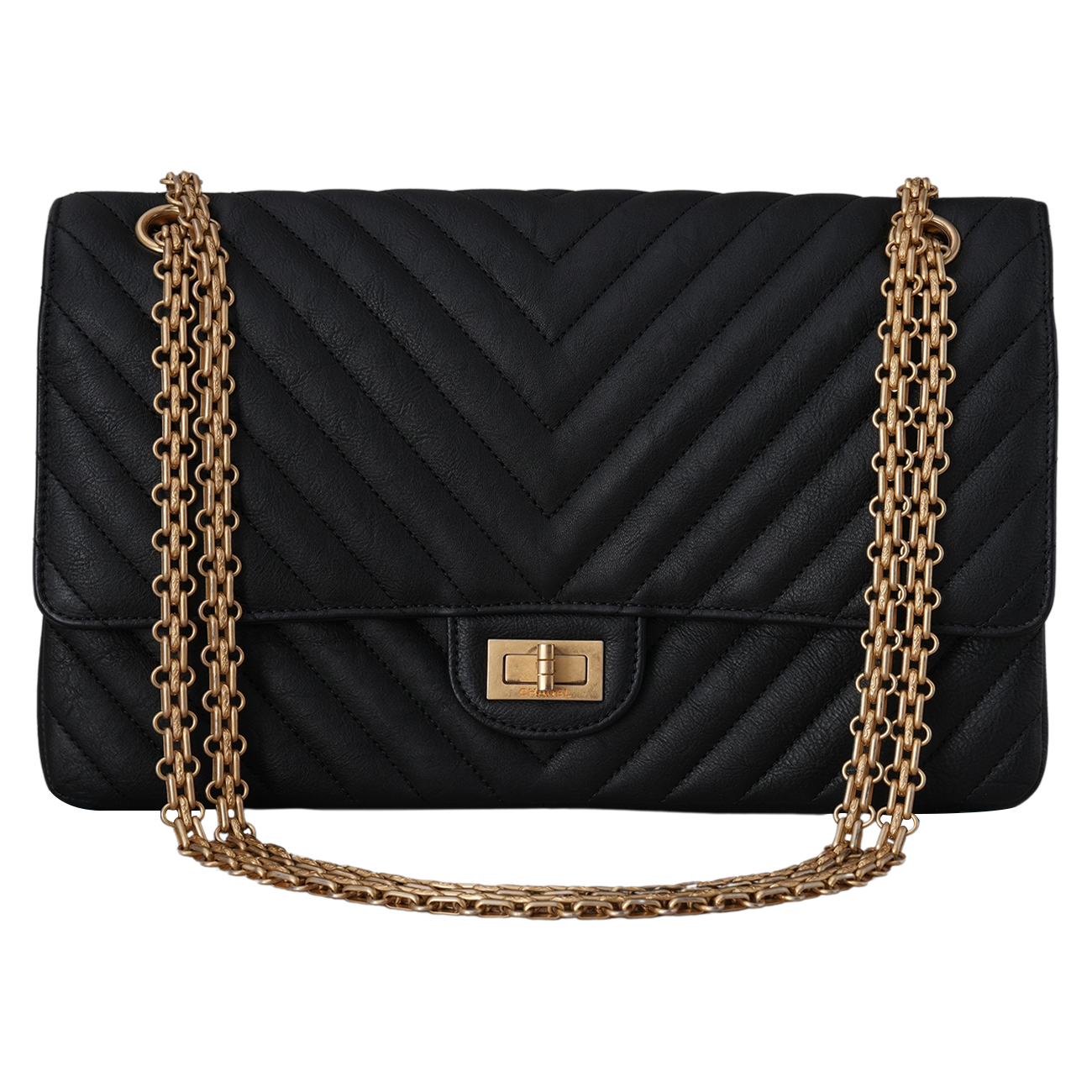 CHANEL(USED)샤넬 2.55 빈티지 쉐브론 클래식27.5