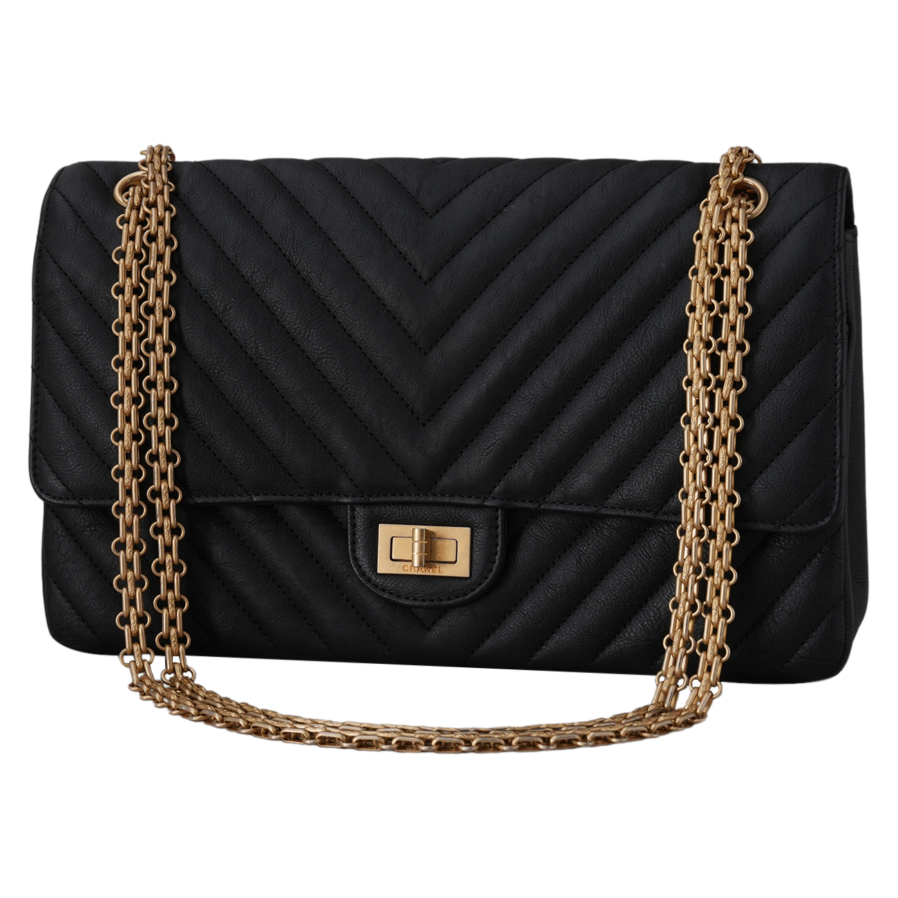 CHANEL(USED)샤넬 2.55 빈티지 쉐브론 클래식27.5
