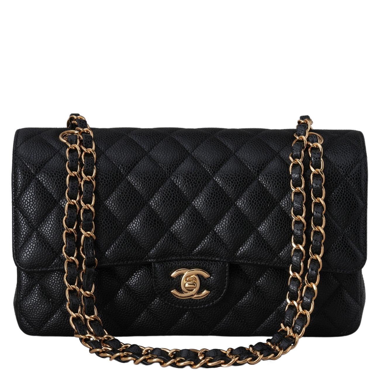 CHANEL(USED)샤넬 캐비어 클래식 미듐 플랩백