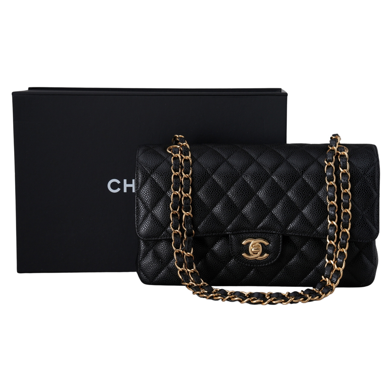 CHANEL(USED)샤넬 캐비어 클래식 미듐 플랩백